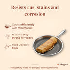Triply - Honeycomb Dosa Tawa - 28 cm, 2.5mm - Non-Stick Surface