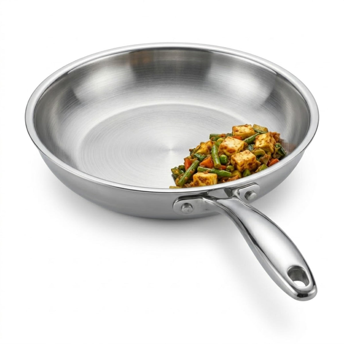 Fry Pan With Steel Lid