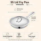 Triply - Frying Pan - Even Heat Distribution