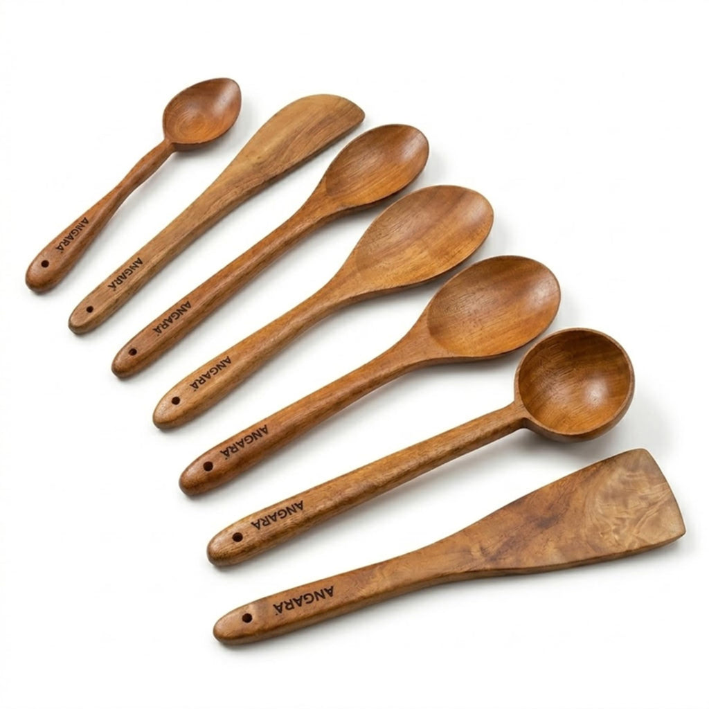 Spatula Wooden Pack of 7
