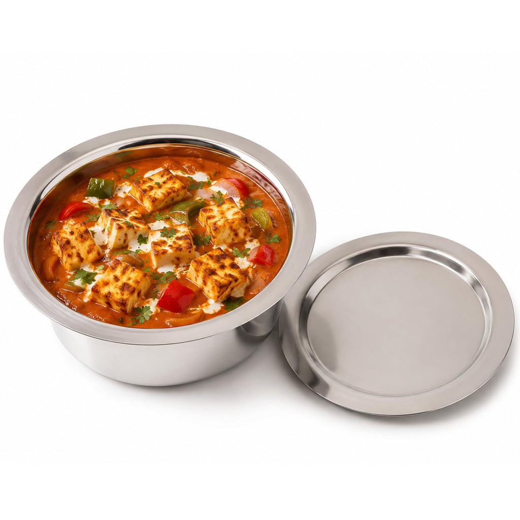 Triply - Tope with Steel Lid - Multi-Purpose Cooking