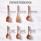 Spatula Wooden Pack of 6