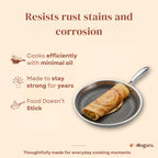 Triply - Honeycomb Dosa Tawa - 28 cm, 2.5mm - Non-Stick Surface