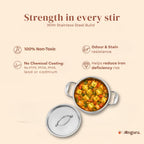 Triply - Casserole Hot Case - Steel Lid - Keeps Food Warm Longer