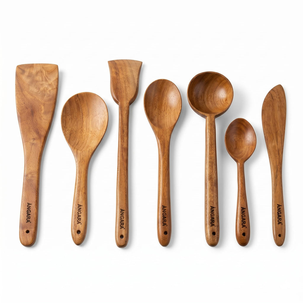 Spatula Wooden Pack of 7