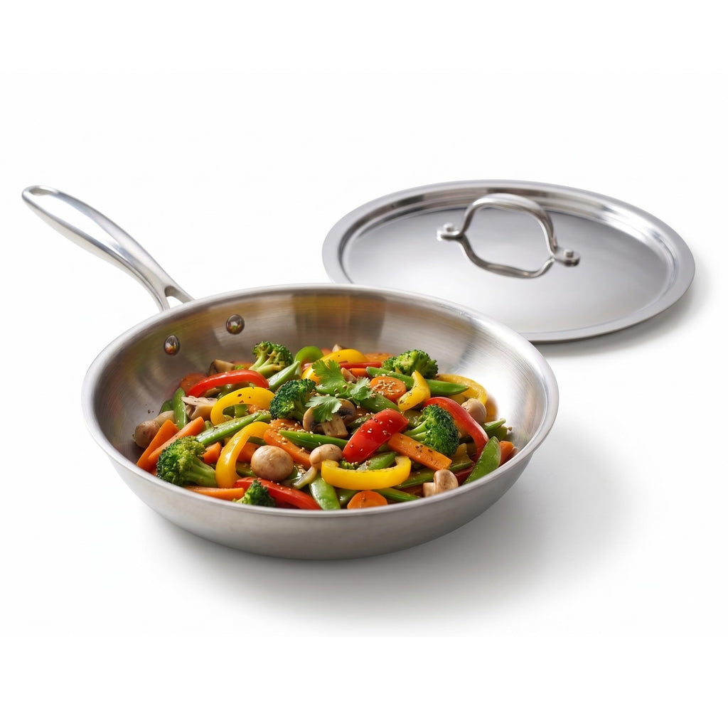 Fry Pan With Steel Lid 24 Cm.