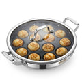 Appam Pan With Lid 14 pits.