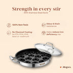 Appam Pan With Lid 14 pits.