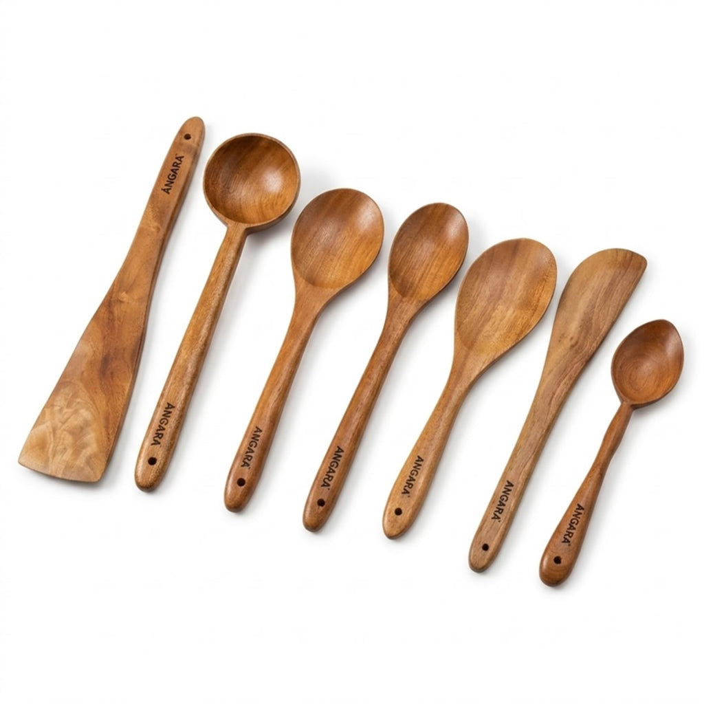 Spatula Wooden Pack of 7