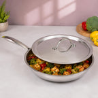 Fry Pan With Steel Lid