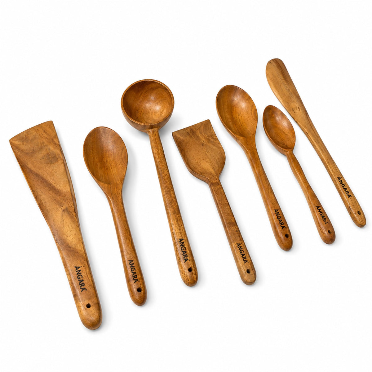 Spatula Wooden Pack of 7