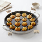 Appam Pan With Lid 14 pits.