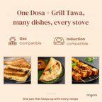 Triply - Dosa & Grill Tawa Set - Non-Stick Surface